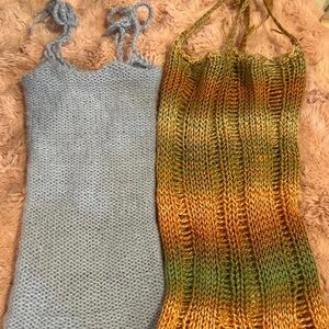 two crochet tank tops! both handmade 😜